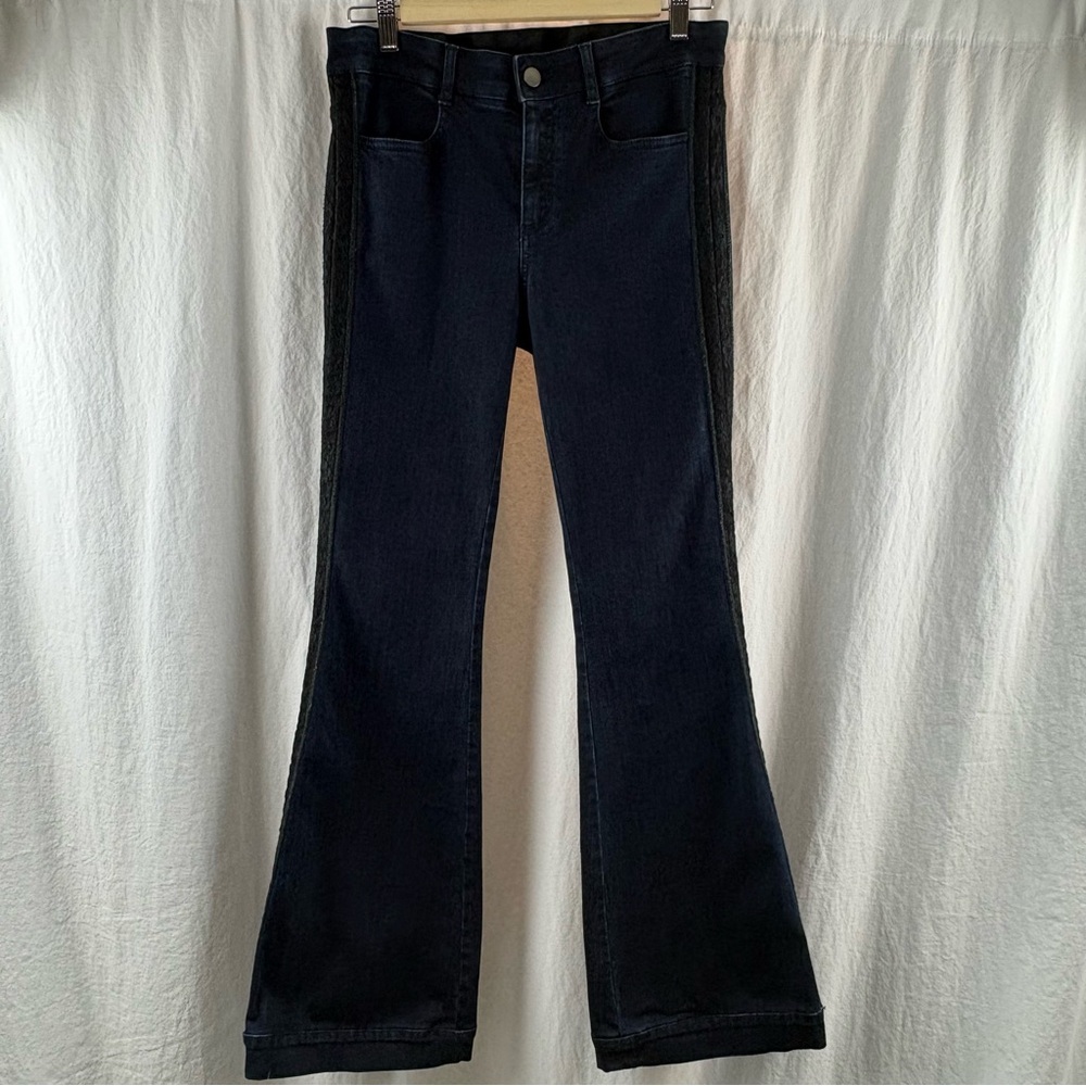 Stella McCartney Dark Denim 70’s Inspired Flared Bottom Jeans 29